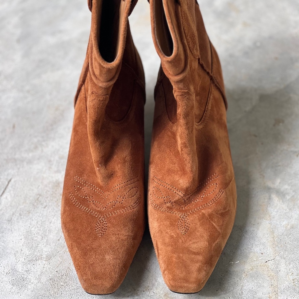 👢 Sam Edelman “Taryn” Suede Ankle Boots – Women’s Size 6 1/2